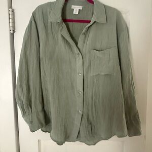 House of Harlow 1960 Sage Green Shirt
